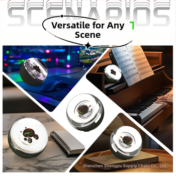 Magnētiskais ferrofluīda muzikālais vizualizētājs galda dekoram — galda dizains; bez viedās kontroles; bez papildu funkcijām