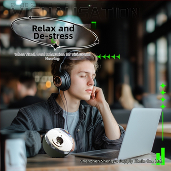 Magnētiskais ferrofluīda muzikālais vizualizētājs galda dekoram — galda dizains; bez viedās kontroles; bez papildu funkcijām