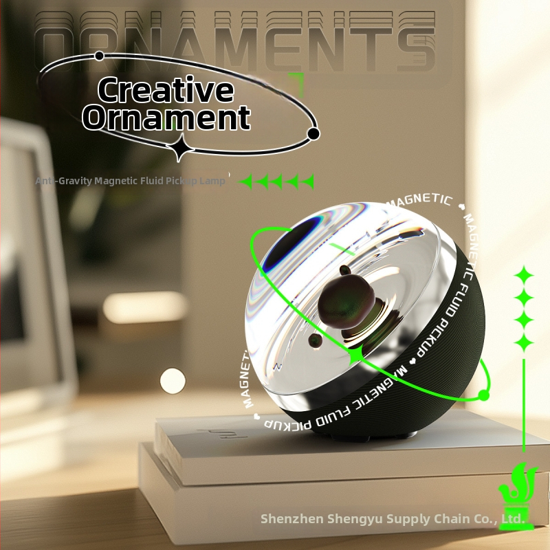 Magnētiskais ferrofluīda muzikālais vizualizētājs galda dekoram — galda dizains; bez viedās kontroles; bez papildu funkcijām