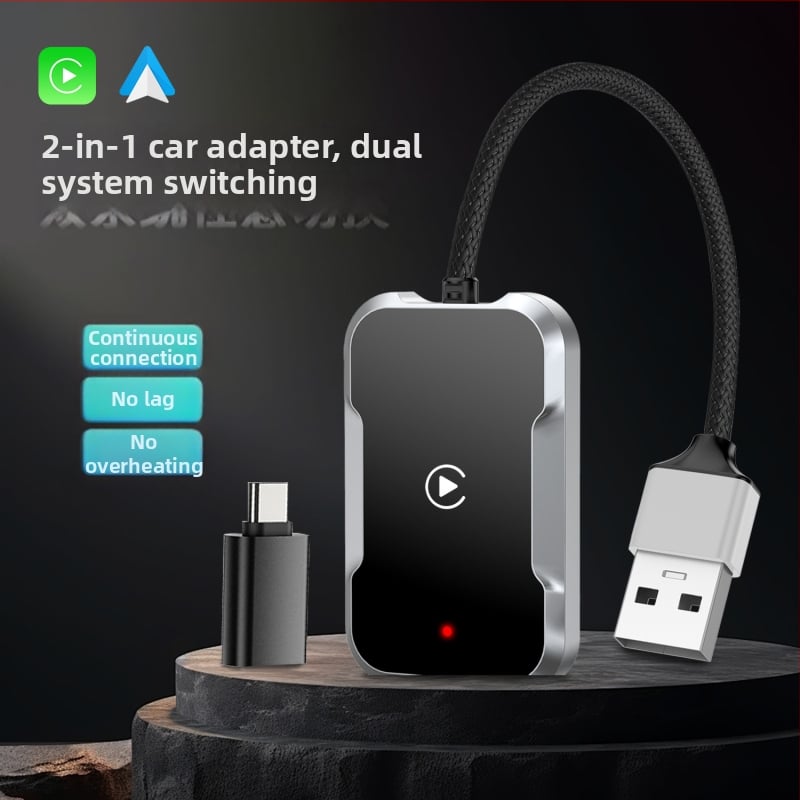 CarPlay box Tyc13-2 pre auto, dvojjádrový procesor, USB-C rozhranie, kompatibilný s iOS/Android Auto, hmotnosť 44 g