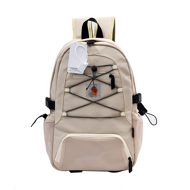 Rucsac cu șnur din nylon – 20–35 L, compatibil cu laptop 11 inch, curele cu pernă de aer, capacitate extensibilă