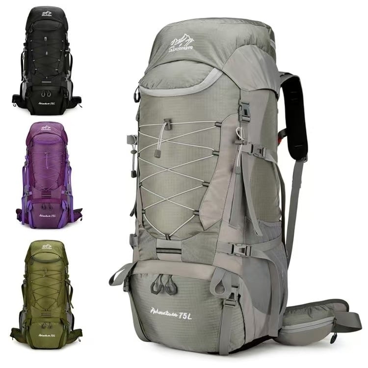 Planinarski ruksak, velik kapacitet, vodootporan, zaštita leđa, prozračan, ergonomski stražnji panel