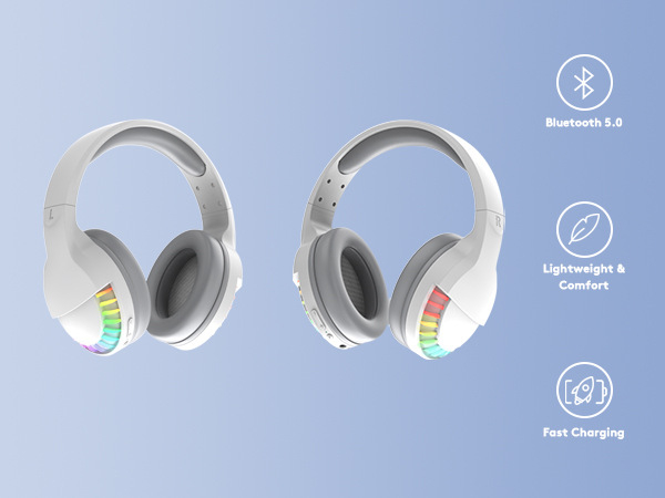 Free Wolf SH33 căști gaming RGB, Bluetooth/Wired dual-mode, Realtek, zgomot redus, autonomie 4-8 ore