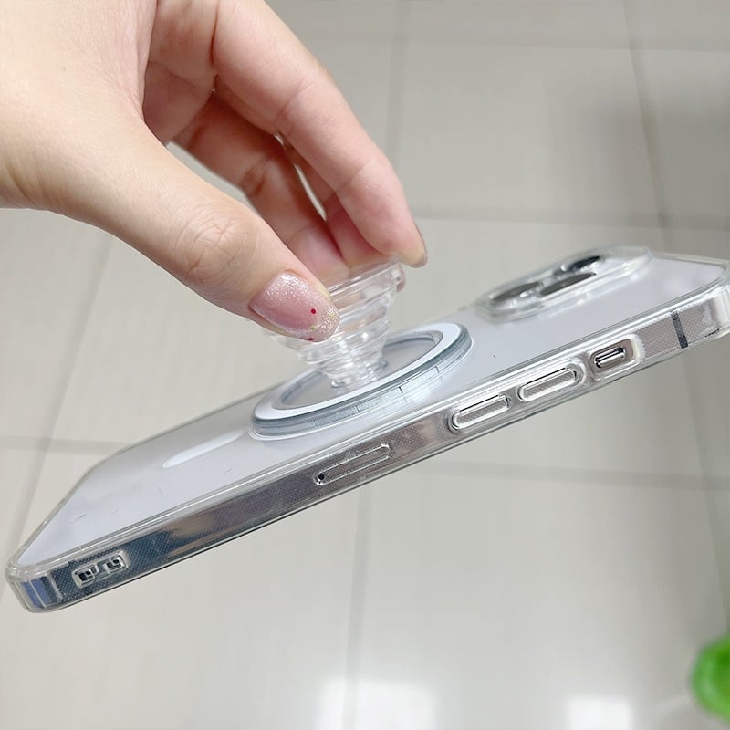 MagSafe mágneses telefonállvány - akril anyagból, egyszerű stílus, testreszabhatóság támogatott