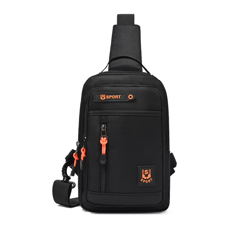 Vyrų krūtinės krepšys — Korėjos stiliaus, gatvės tendencija, Oxford audinys, kvėpuojantis, ultralengvas, dėvėjimu atsparus, vagystėms atsparus, vienos spalvos