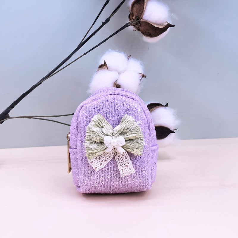 Estella Novčanik Bowknot mašnicom, INS stil, japansko-korejski trend, mini torbica za ključeve i spremište za ruž Gretel karirani uzorak