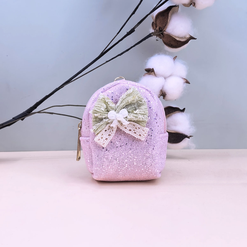 Estella Novčanik Bowknot mašnicom, INS stil, japansko-korejski trend, mini torbica za ključeve i spremište za ruž Gretel karirani uzorak