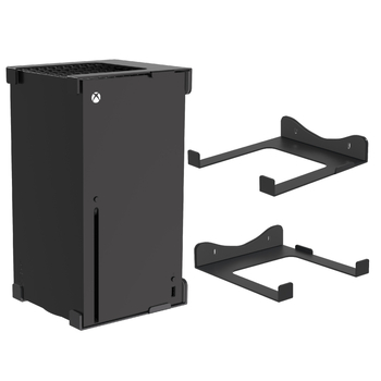 Метална скоба за Xbox Series X – двойно предназначение: под-стола и стенна, държач за слушалки, тегло 850 г, материал: желязо