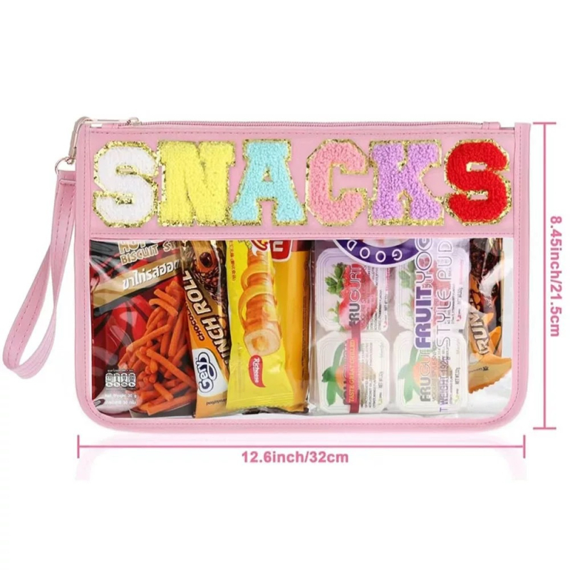 Kozmetička torbica s vodootpornim PU materijalom, šivena slova, bez podstave, velik kapacitet