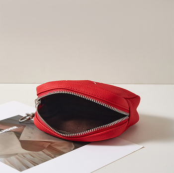 Novčanik za kovanice od kože prvog sloja, otporan na trošenje, unisex, putnički stil, podstava od poliester-pamuk