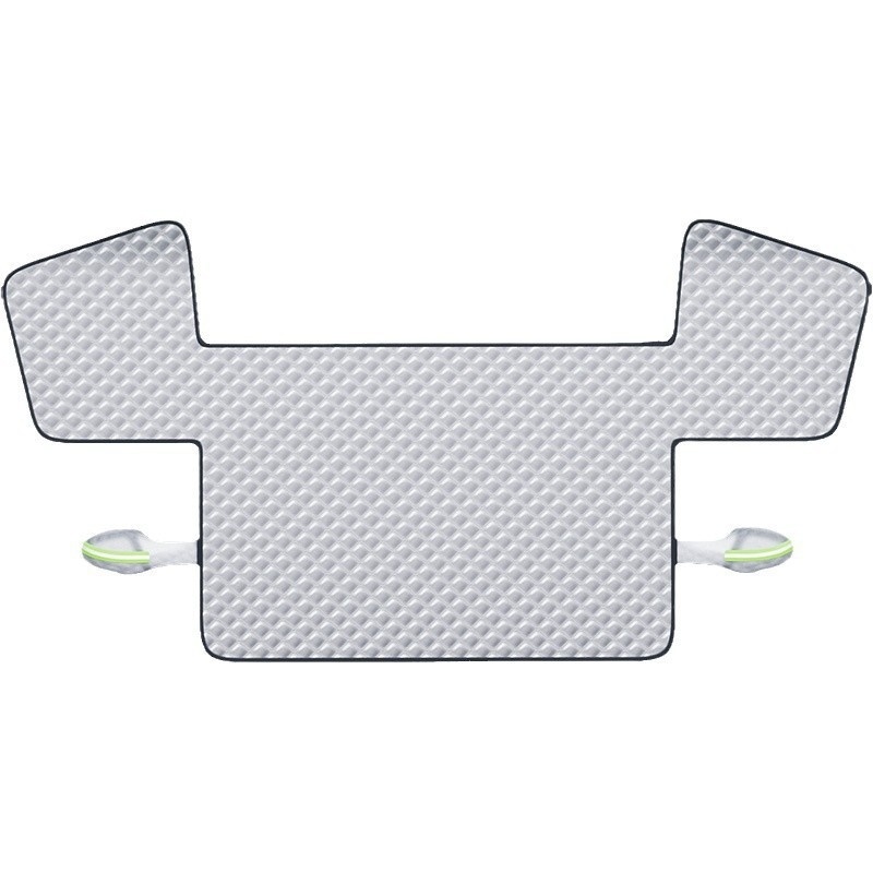 Protecție parbriz față pentru zăpadă, husă groasă din tarpaulin + bumbac compozit, montaj Snap-in, universal, 690 g, model plasă