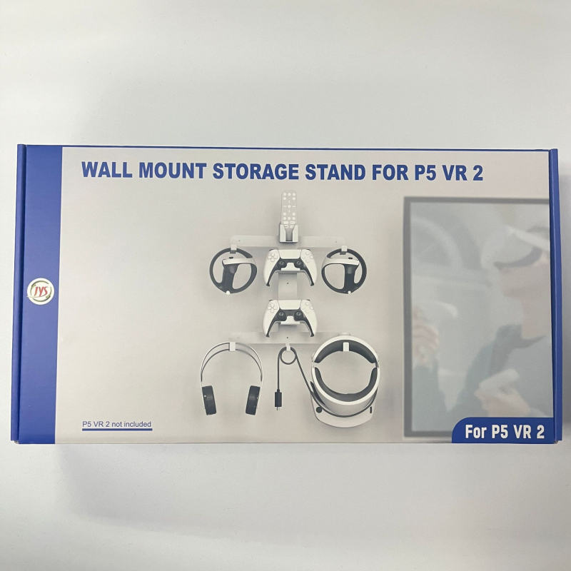Стенно монтирана поставка за PS5 контролер и PSVR2 - Железен корпус • Марка JYS • Модел PS5 • Тегло 775 g