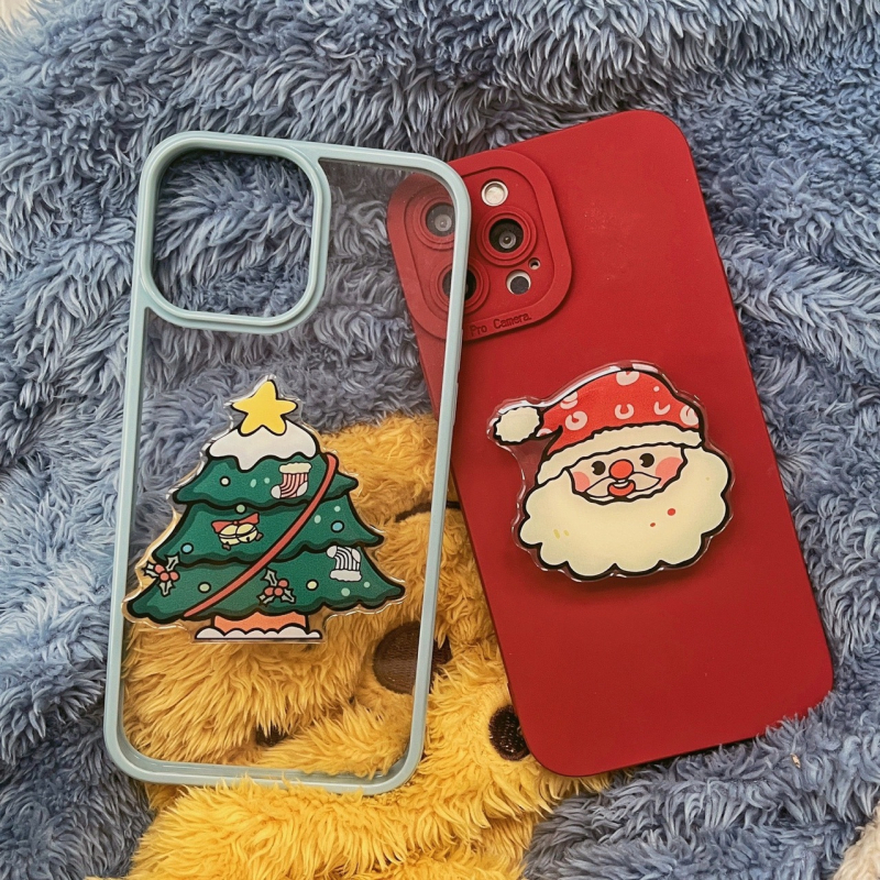 Ljepljivi stolni držač za telefon s teleskopskim mehanizmom, dizajn božićnog drveta za udobno gledanje