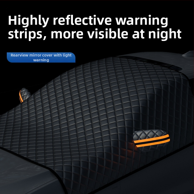 Automobilio priekinio stiklo skydelis nuo saulės - teleskopinis, universalus suderinamumas, aluminizuota plėvelė + purškiama medvilnė + juoda neausta medžiaga, 465 g, Storas stilius (Medžiaga: aluminizuota plėvelė + purškiama medvilnė + juoda neausta medži