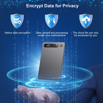 AI diktofons ar ChatGPT — AI transkripcija un kopsavilkums, MP3 ieraksts, 48 h, TF karte, divu mikrofoni, ierakstīšanas attālums 30 m