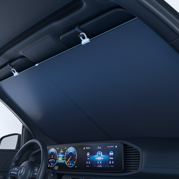 Protecție parbriz auto – PVC, montaj cu ventuză, model universal, stil simplu, model gol