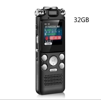 8822 MP3 garso įrašymo įrenginys ir skaitmeninis grotuvas su dvejais mikrofonais, MP3/WMA/WAV formatams, įrašymo laikas 999, USB 2.0