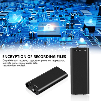 Ψηφιακός καταγραφέας ήχου MP3, 600 λεπτών εγγραφής, USB 2.0, μονοφωνικό μικρόφωνο, χωρίς οθόνη