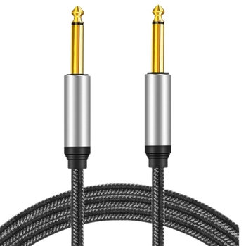 Cablu pentru chitară – ecranare din cupru pur, miez din cupru placat cu staniu, mufe placate cu aur