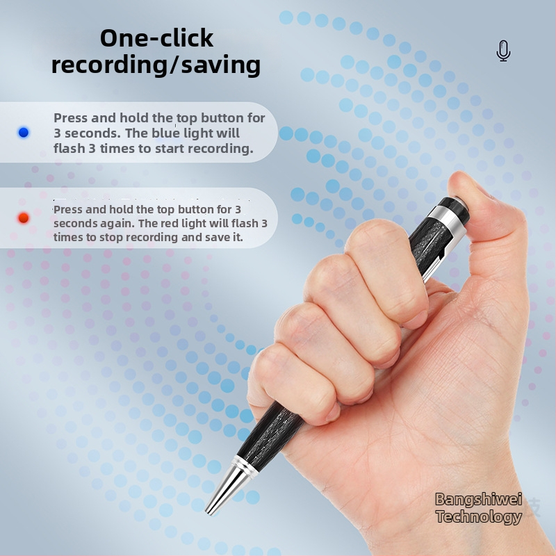 Φορητός καταγραφέας ήχου 32GB, MP3/WAV, Εγγραφή με ένα κλικ, USB 2.0, Μεταλλικό σώμα