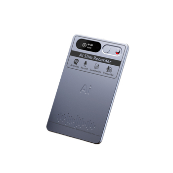 Μ5 Ultra-thin AI καταγραφέας για επιχειρηματικές συναντήσεις — 32 ώρες ηχογράφησης, μορφές MP3/WMA/WAV/WAM, TF κάρτα, LiPo μπαταρία, μεταλλικό περίβλημα