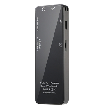 Digitalni glasovni snimač s MP3 playerom, 64GB/128GB, WAV snimanje, 80 sati, USB 2.0, dva mikrofona