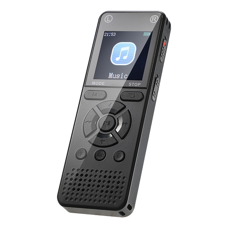 Digitalni glasovni snimač s MP3 playerom, 64GB/128GB, WAV snimanje, 80 sati, USB 2.0, dva mikrofona