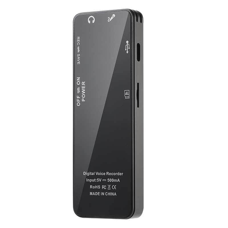Digitalni glasovni snimač s MP3 playerom, 64GB/128GB, WAV snimanje, 80 sati, USB 2.0, dva mikrofona