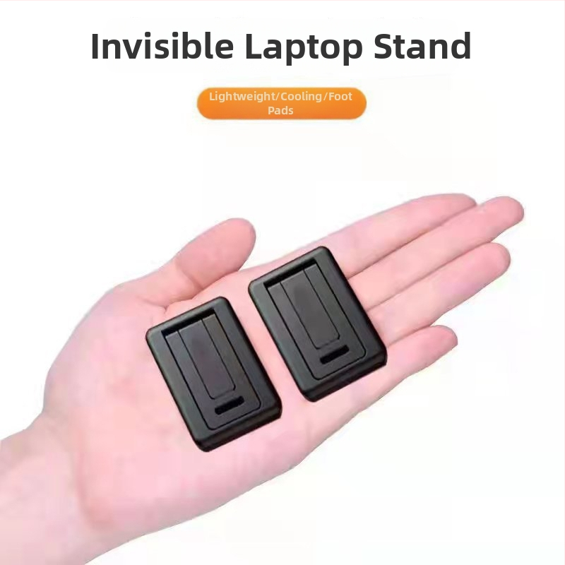 Suport pentru laptop ultraușor cu ridicare a înălțimii și răcire, bază pliabilă pentru tastatură — ABS, brand PADCOVER, compatibil cu notebookuri full-size și tastaturi pentru tablete, stil masă