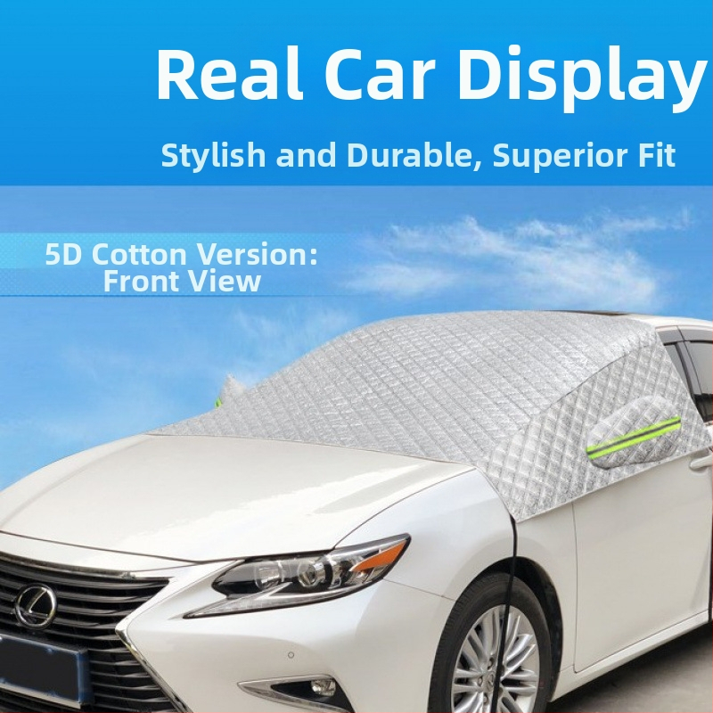 Pokrytie predného skla - teleskopické, proti námraze a snehu, pre vonkajšie použitie, univerzálne (Materiál: hliníková fólia; Inštalácia: teleskopická; Vzor: mreža)