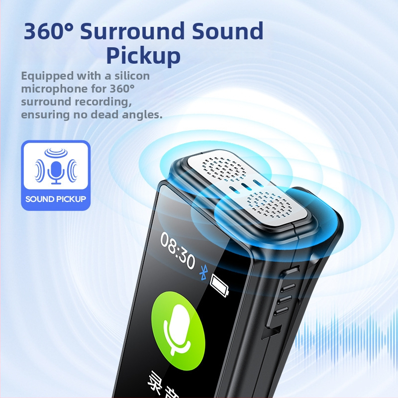 A10 lavalier καταγραφέας, επαγγελματική HD μείωση θορύβου, 10 ωρών καταγραφή, MP3/WAV, USB 2.0, ενσωματωμένο μικρόφωνο