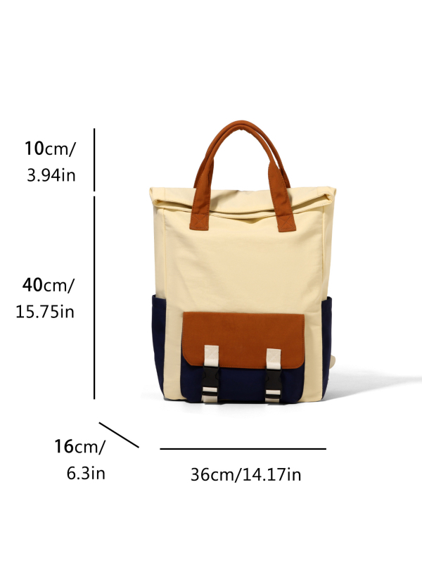 Unisex plátenný batoh – kapacita 20–35 L, štýl mládežnícky kampus, ergonomické vzduchové popruhy