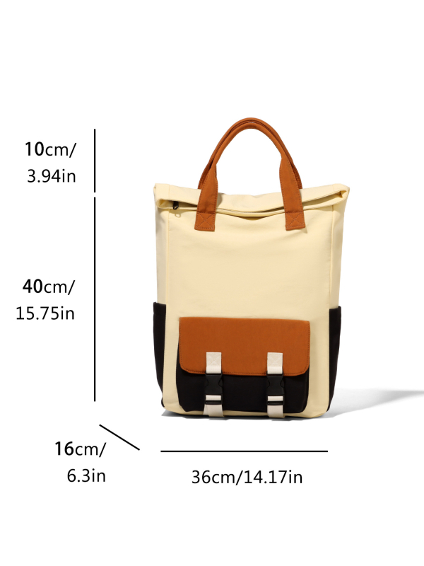 Unisex plátenný batoh – kapacita 20–35 L, štýl mládežnícky kampus, ergonomické vzduchové popruhy