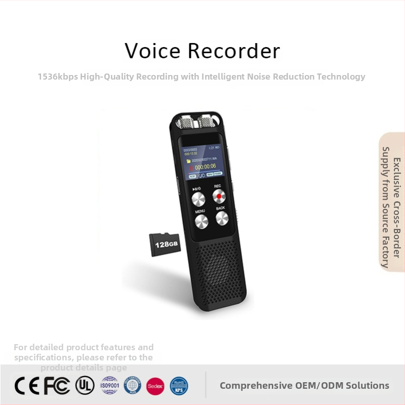Φορητός καταγραφέας φωνής L278 – συμπαγής καταγραφέας φωνής για συναντήσεις, MP3/WAV, εγγραφή έως 2400 λεπτών, υποστήριξη κάρτας TF, USB 2.0