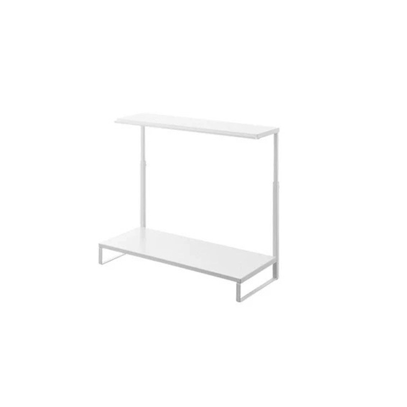 Stolný stojan na monitor so 2 úrovňami, zásobník na klávesnicu, uhlíková oceľ, montáž na pracovnú dosku, moderný minimalistický dizajn