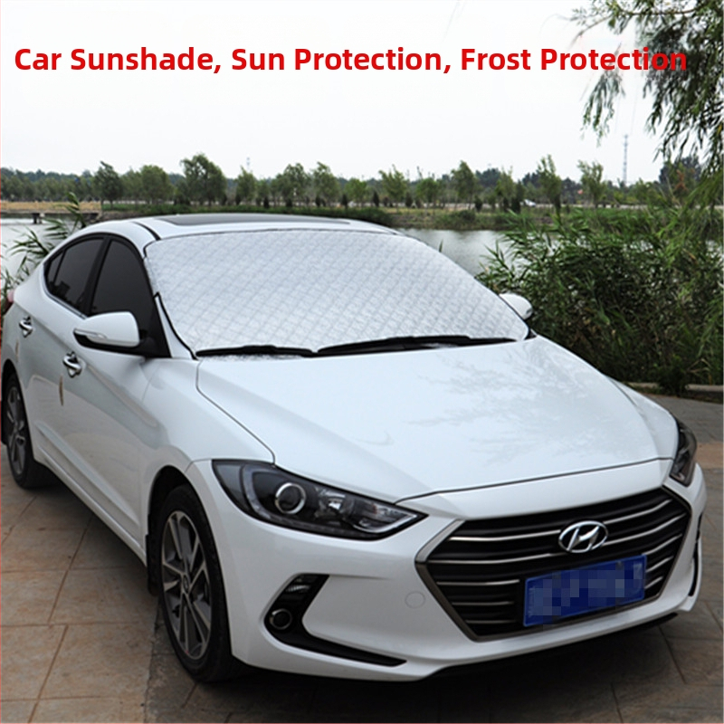 Slnečník na predné sklo auta s aluminovaným filmom, montáž vákuovými prísavkami, univerzálny pre Toyota