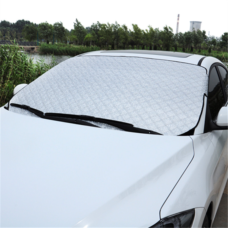 Slnečník na predné sklo auta s aluminovaným filmom, montáž vákuovými prísavkami, univerzálny pre Toyota
