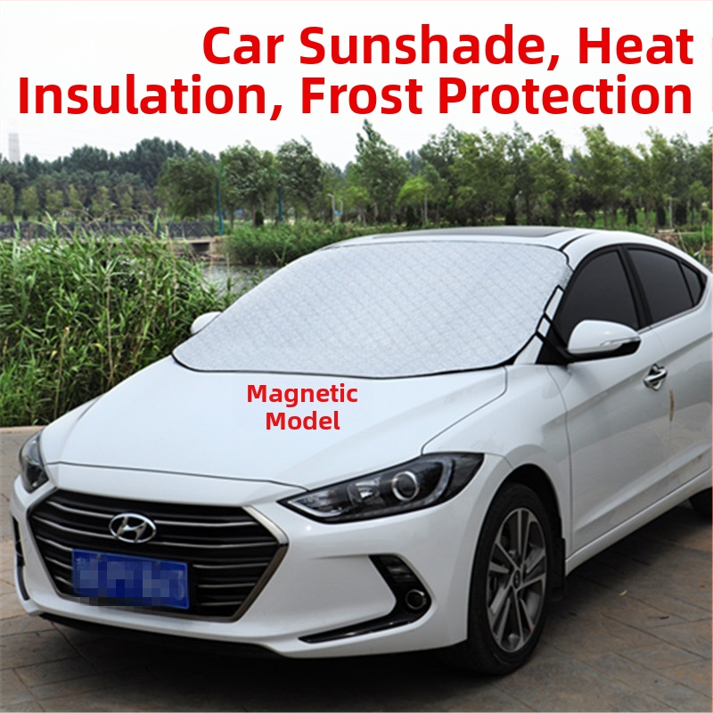 Slnečník na predné sklo auta s aluminovaným filmom, montáž vákuovými prísavkami, univerzálny pre Toyota
