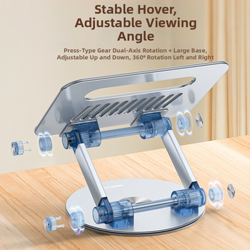 Držiak na notebook z hliníkovej zliatiny • Zdvihový typ • Nastaviteľná výška • Model LP06