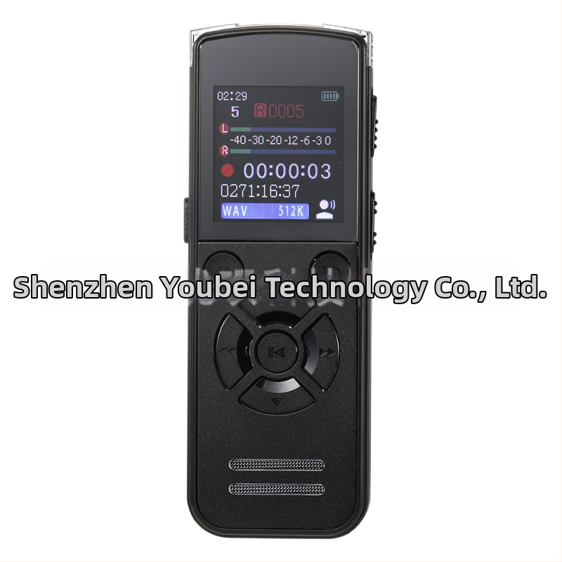 Digitálny záznamník hlasu s jedným klikom nahrávania a MP3 prehrávač ( WAV, 4500 minút nahrávania, TF karta, USB 2.0)