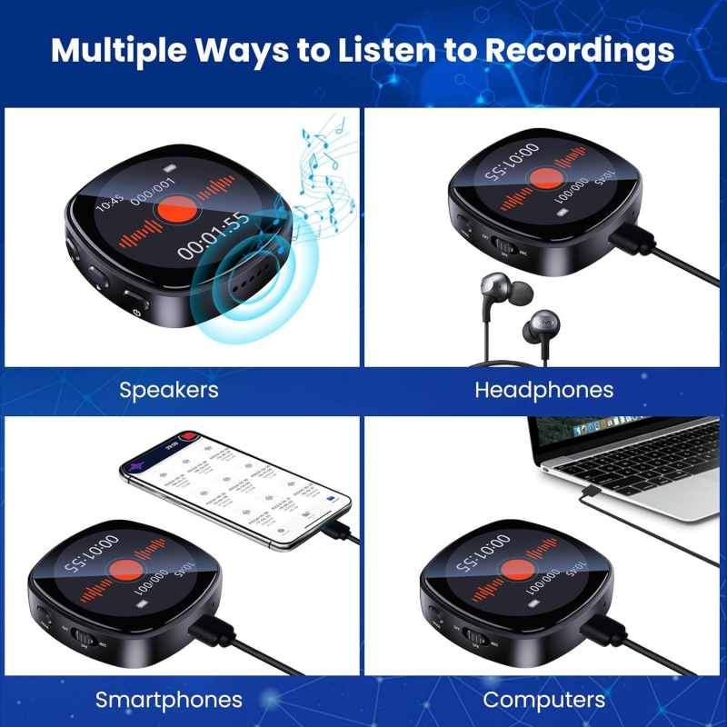 L-JOY Z30 záznamové pero s MP3 prehrávačom, nahrávanie jedným klikom, WAV formát, 200 hodín záznamu, podpora TF karty, USB 2.0