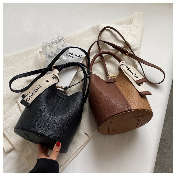 PU bucket taška s magnetickým zatváraním, vnútorná kapsa na telefón, podšívka z syntetickej kože