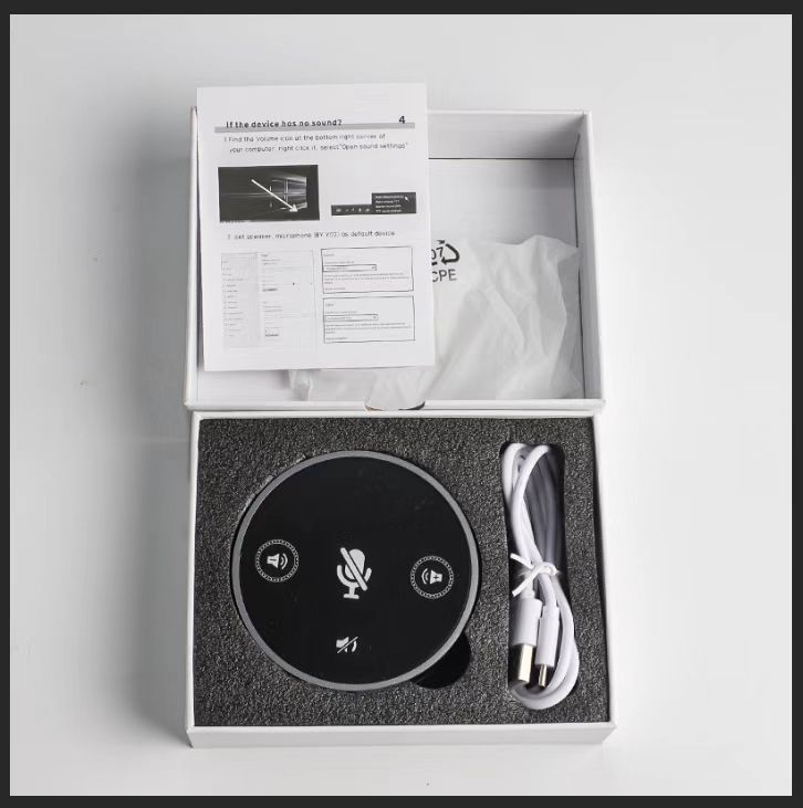 Omnidirekcijski mikrofon za videokonferencije s USB-om za PC/Laptop, Bluetooth 5.0, 60 Hz–15 kHz, SNR ≥60 dB