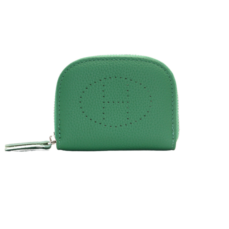 Mincovka z pravej kože, prvá vrstva hovädzej kože, harmonikový držiteľ kariet, viac priehradok na karty, unisex