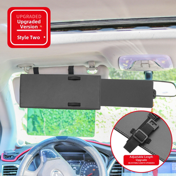 Prenosná rozťahovacia clona do auta, univerzálny model; materiál PU koža + PC/PP dosky; tlač loga; prispôsobenie; montáž cez zásuvné uchytenie