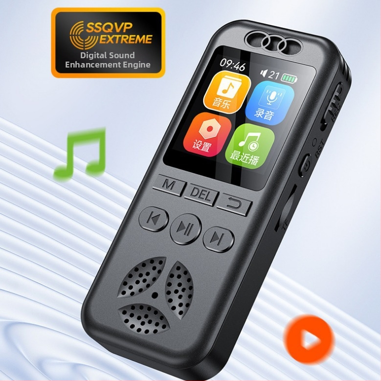 Digitálny hlasový diktafón Q7 s bezstratovým záznamom a ovládaním hlasom, MP3/WAV, 25–50 h záznamu, TF karta, USB 2.0, 1 mikrofón, dosah nahrávania 500 m