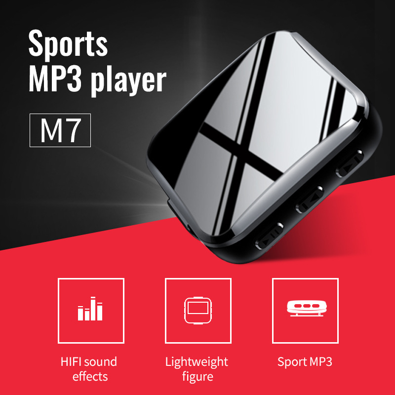 M7 glazbeni player s dodirnim zaslonom, šareni zaslon, digitalno snimanje (MP3/WMA/WAV), USB 2.0, bez Bluetootha