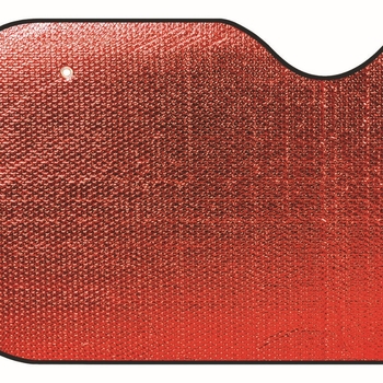 Automobilska zaštita od sunca za prednje staklo, aluminijska folija, moguć ispis logotipa, prilagodljivo, montaža pomoću usisne čašice, težina 105 g