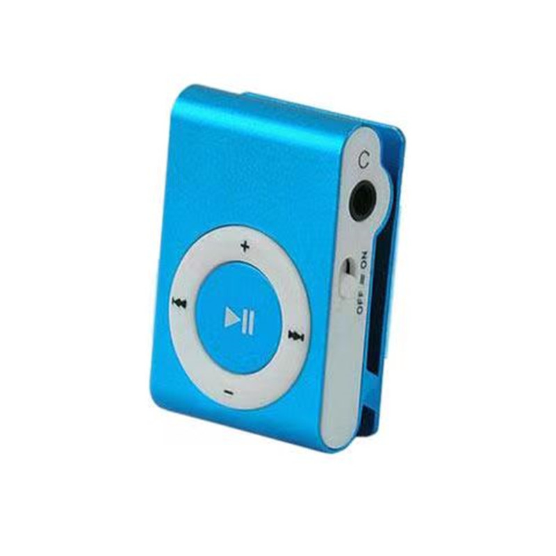MP3 player cu clips, fără afișaj, USB 2.0, jack 3,5 mm, suport card TF, baterie de 110 mAh