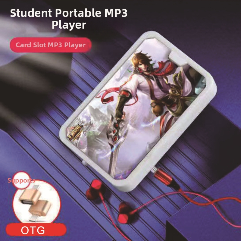 MP3 prehrávač M30, bez displeja, podpora TF karty, USB 2.0 rozhranie, 3,5 mm slúchadlový konektor